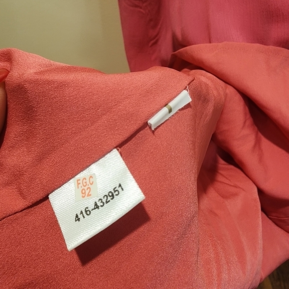 LOFT pink Strappy Embroidered Short dress size M - Picture 5 of 12